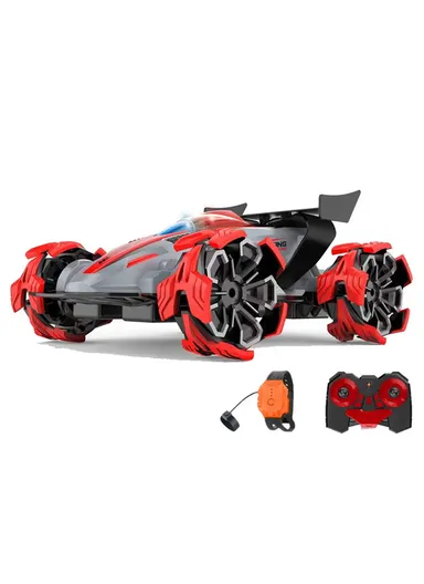 2.4G Spray Stunt 360 Degree Remote Control &amp; Gesture Control Watch Rolling Car For Kids LH-C043B (L30 x W24 x H16)cm