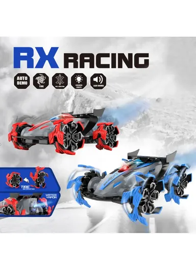 2.4G Spray Stunt 360 Degree Remote Control &amp; Gesture Control Watch Rolling Car For Kids LH-C043B (L30 x W24 x H16)cm