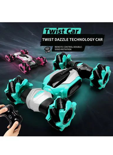 Plastic 2 Sided Stunt Tire With Remote Control NC01A (L25 x W15 x H5)cm