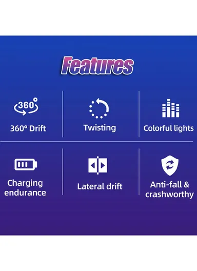 Plastic 2 Sided Stunt Tire With Remote Control NC01A (L25 x W15 x H5)cm