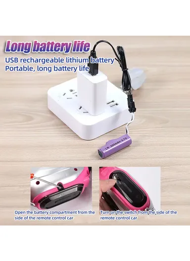 Plastic 2 Sided Stunt Tire With Remote Control NC01A (L25 x W15 x H5)cm