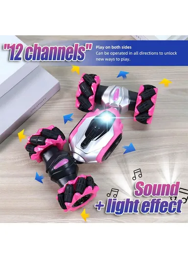 Plastic 2 Sided Stunt Tire With Remote Control NC01A (L25 x W15 x H5)cm