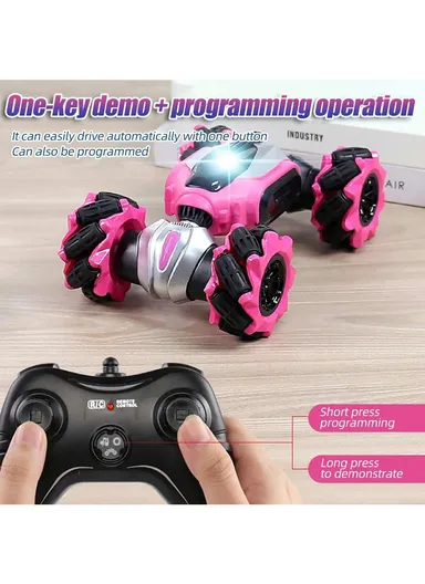 Plastic 2 Sided Stunt Tire With Remote Control NC01A (L25 x W15 x H5)cm