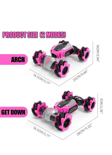 Plastic 2 Sided Stunt Tire With Remote Control NC01A (L25 x W15 x H5)cm