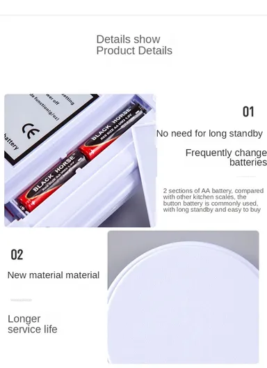 10Kg/1g Electronic Kitchen Scale with Digital LCD Display SF-400