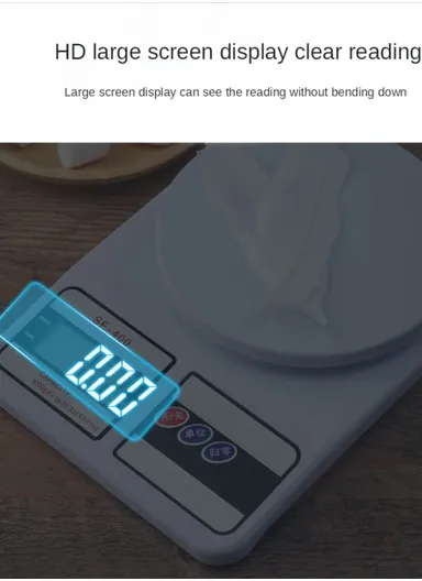 10Kg/1g Electronic Kitchen Scale with Digital LCD Display SF-400