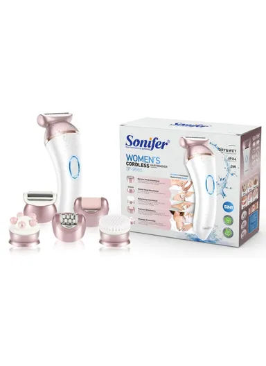 1200mAh 5 in 1 Women's Hair Remover With Versatile Attachments, Waterproof Design &amp; Long-Lasting Performance 