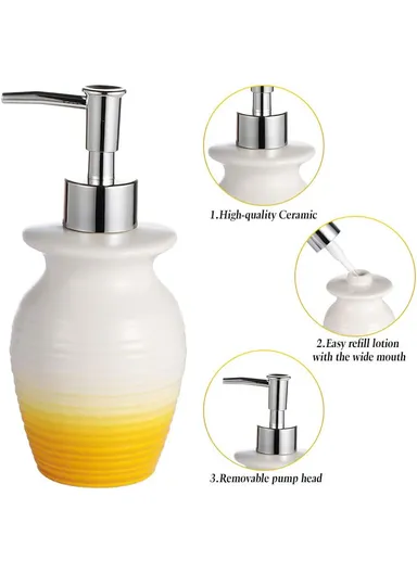 4Pcs Ceramic Bathroom Accessories Set JS170084