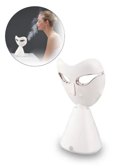 220W 80ML Facial Steamer, Aromatherapy Nozzle, &amp; Trendy Mask Design 70235 (L11 x W14 x H30) cm