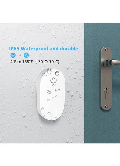 Self-Powered Wireless Doorbell With 38 Chord Ringtones &amp; 4-Level Volume Levels Self-Powered Transmitter &amp; Receiver 100 Meters Open Range ZFD21A