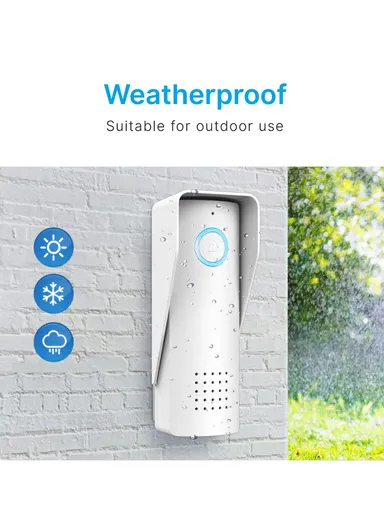 Wireless Home Intercom Speaking Listening 300M Range 2200mAh Advanced Waterproof Wireless Audio Intercom With Adjustable Volume &amp; Easy Installation RL-0518