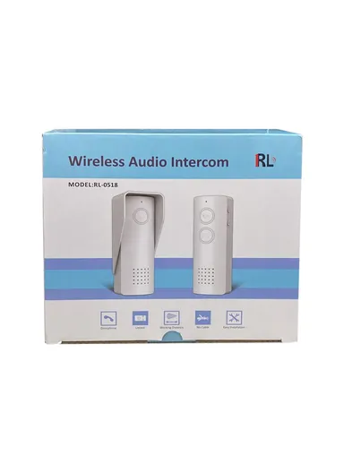 Wireless Home Intercom Speaking Listening 300M Range 2200mAh Advanced Waterproof Wireless Audio Intercom With Adjustable Volume &amp; Easy Installation RL-0518