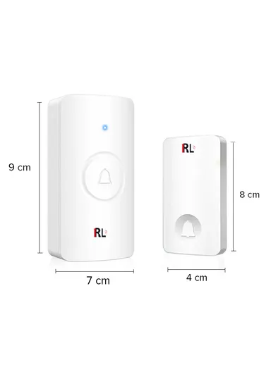 Kinetic Energy Self-Generating AC Wireless Doorbell With 1-Transmitter Self-Generating Power &amp; 1-Receiver EU Plug 120 Meters Block-Free Range