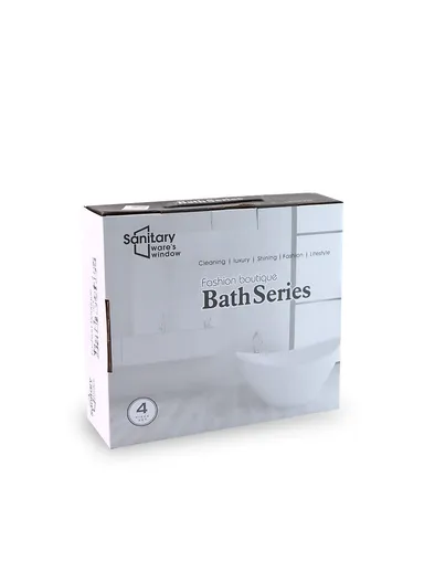 4 Pieces Ceramic Bathroom Accessories Set