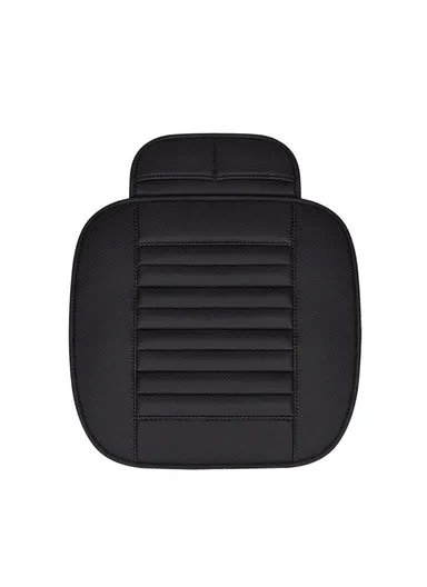 Breathable Car Seat Pad Cover, Comfort Car Front Driver/Passenger Seat Cushion - Black