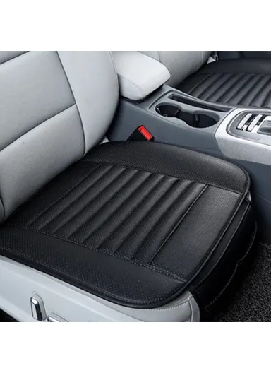 Breathable Car Seat Pad Cover, Comfort Car Front Driver/Passenger Seat Cushion - Black