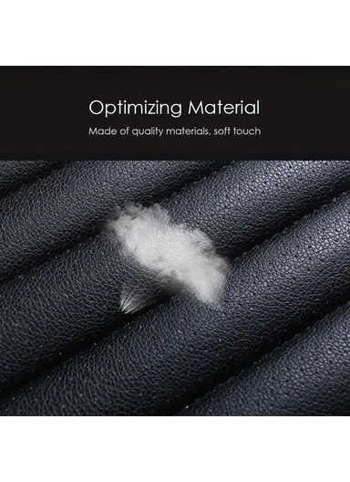 Breathable Car Seat Pad Cover, Comfort Car Front Driver/Passenger Seat Cushion - Black