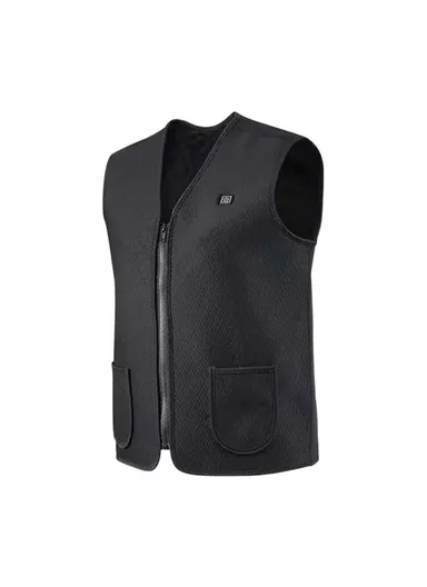 Men Heated Vest Winter Warm Heated Vest Heating Jacket Light USB Electric Warm Clothes For Outdoor Running Cycling Biking Driving Hiking(Battery Not Included) - s