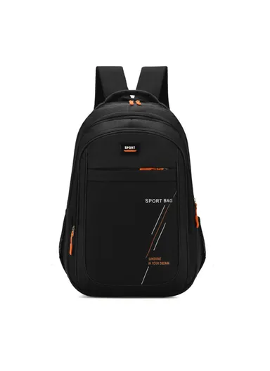 36-55L Lightweight Sport Oxford Cloth Backpack Schoolbag Travel Laptop Dual Shoulders Bag (W30 x D14 x H45)cm- Black