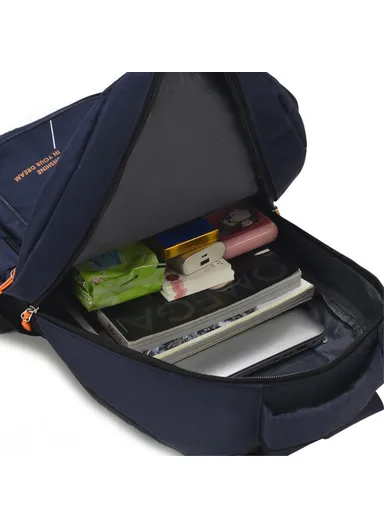 36-55L Lightweight Sport Oxford Cloth Backpack Schoolbag Travel Laptop Dual Shoulders Bag (W30 x D14 x H45)cm- Black