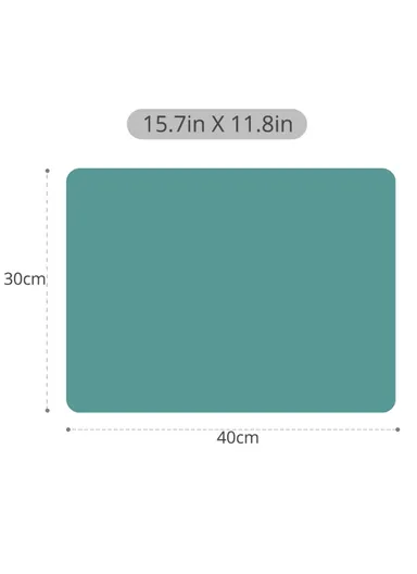 30x40cm Silicone Placemats Heat-Resistant Thicken Non-Skid Table Mats Set For Kids A-120 - Baby - Dark Grey