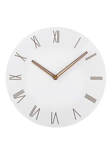 29cm MDF Wood Silent Non Ticking Wall Clock For Home Living Room Bedroom - Roman Number