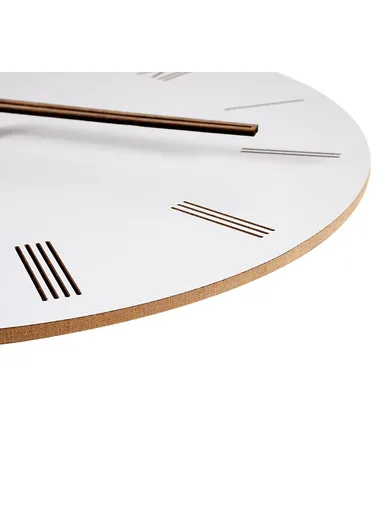 29cm MDF Wood Silent Non Ticking Wall Clock For Home Living Room Bedroom - Roman Number