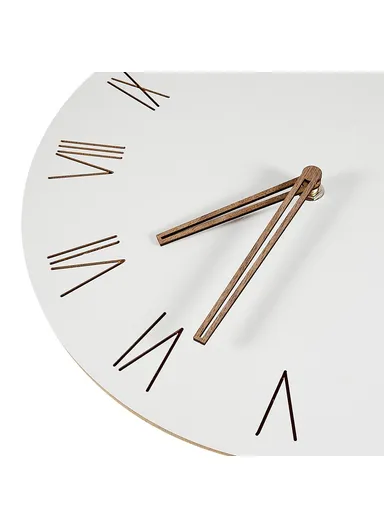 29cm MDF Wood Silent Non Ticking Wall Clock For Home Living Room Bedroom - Roman Number