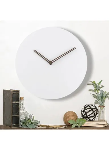 29cm MDF Wood Silent Non Ticking Wall Clock For Home Living Room Bedroom - No Number