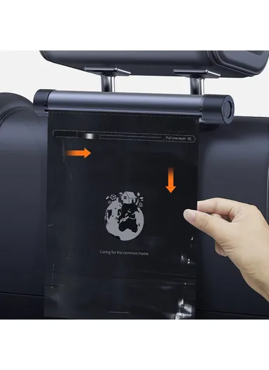 2 Rolls Multifunctional Car Rear Seat Garbage Bags Thicked Car Trash Storage Bags with Dispenser