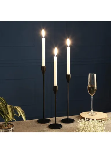3Pcs/Set 23/28/33cm Scented Candle Holder Metal High-Footed Candlestick Home Hotel Restaurant Dinner Decoration