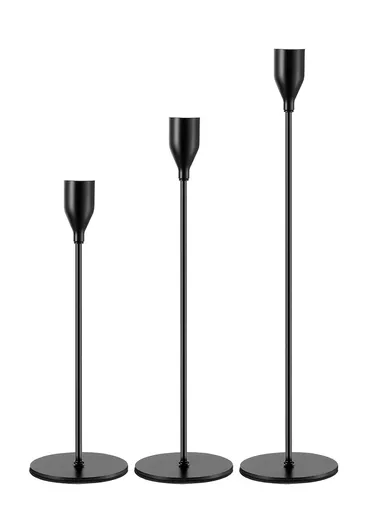 3Pcs/Set 23/28/33cm Scented Candle Holder Metal High-Footed Candlestick Home Hotel Restaurant Dinner Decoration