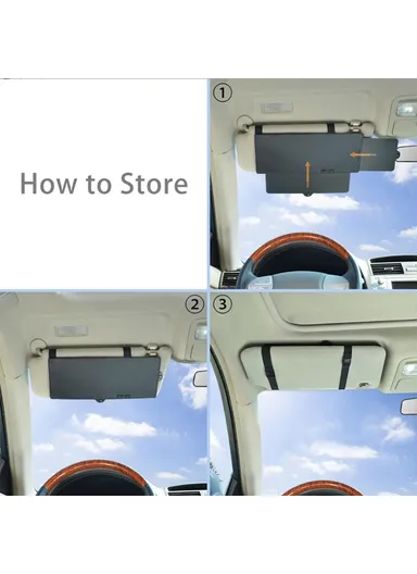 Universal Car Sun Visor Extender Anti-glare Sun Blocker Window Sunshade UV Rays Blocker Auto Accessories