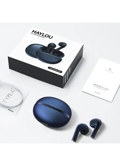 Semi-in-ear Bluetooth Earphones Low Latency IPX4 Waterproof Wireless Headphone X1 2023 - Black