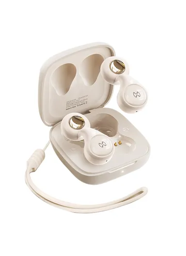 300mAh TWS Pendant Bluetooth Earphone Mini Portable Wireless Earbuds Support Sensitive Touch Control X19  - White