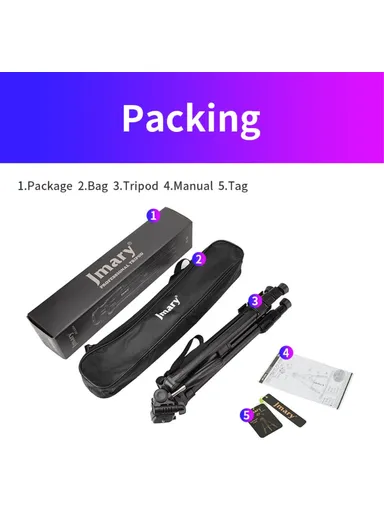 Outdoor Photography Fill Light Tripod Stand Cell Phone SLR Floor Tripod For Live Streaming KP2254 - Black