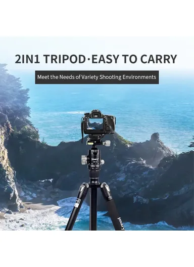 Detachable SLR Camera Tripod Stand Live Streaming Aluminum Alloy Cell Phone Tripod Holder for Outdoor Shooting KT255-NB36