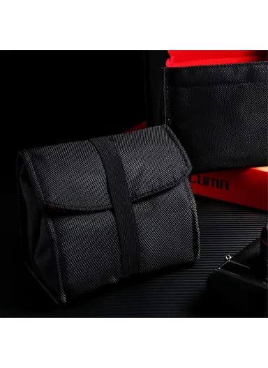 Waterproof Canvas Camera Bag for Sony Canon Nikon Accessory Storage Pouch Sleeve Protection Case (L9 x W11 x H14)cm