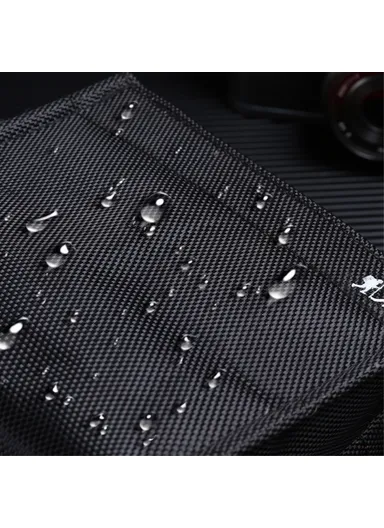 Waterproof Canvas Camera Bag for Sony Canon Nikon Accessory Storage Pouch Sleeve Protection Case (L9 x W11 x H14)cm