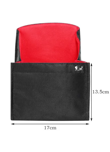 Camera Bag Waterproof Scratch-resistant Canvas Storage Pouch For Sony Canon Nikon Leica (L10.5 x W13.5 x H17)cm