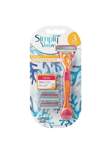 Gillette Venus Simply3 Women's Disposable 4 Razors