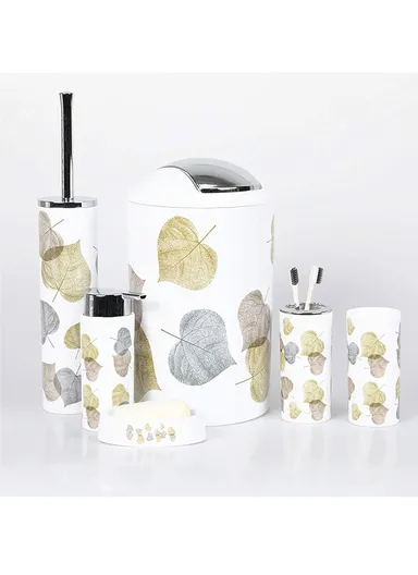 6 Pcs Plastic Bathroom Accessories Set SET 3308
