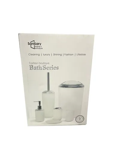 6 Pcs Plastic Bathroom Accessories Set SET 3308