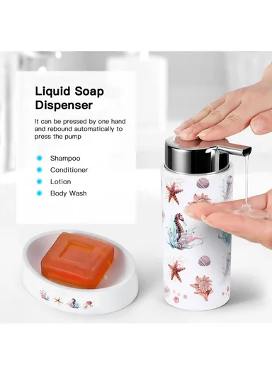 6 Pcs Plastic Bathroom Accessories Set 3308