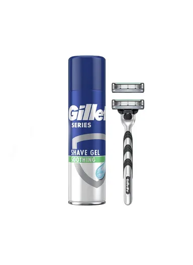 3 Pcs Gillette Mach 3 Pouch Gift Set