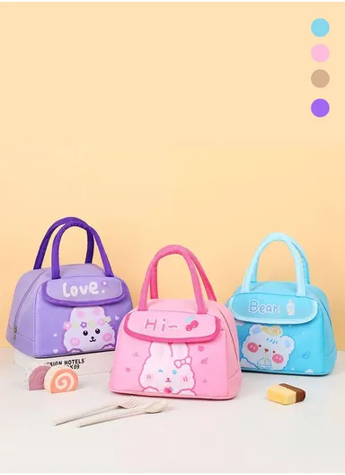 Cute Thermal Lunch Bag Girls Kids School Kindergarten (W26 x D20 x H17)cm