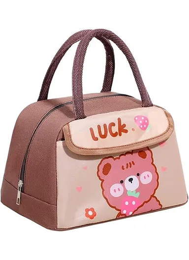 Cute Thermal Lunch Bag Girls Kids School Kindergarten (W26 x D20 x H17)cm