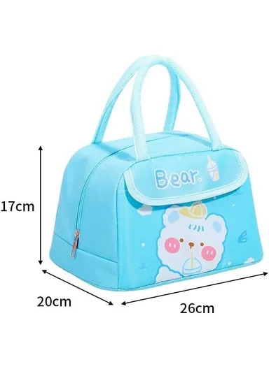 Cute Thermal Lunch Bag Girls Kids School Kindergarten (W26 x D20 x H17)cm