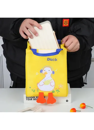 Cute Portable Lunch Bag For Kids That Can Be Used In School &amp; Picnic (L22 x W20 x H14)cm 