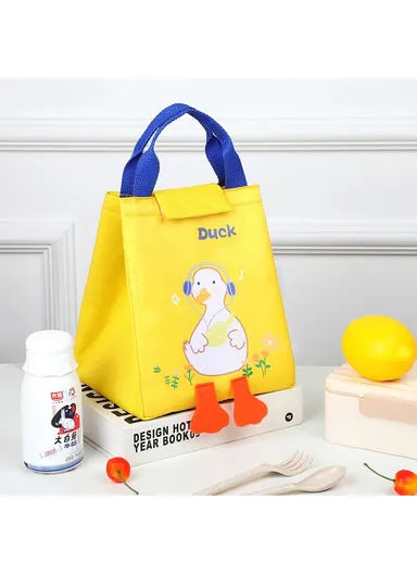 Cute Portable Lunch Bag For Kids That Can Be Used In School &amp; Picnic (L22 x W20 x H14)cm 